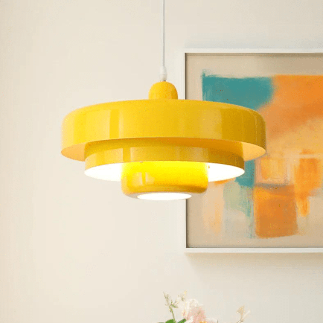Macaron driefase hanglamp, moderne sfeerverlichting voor eet- of woonkamer.