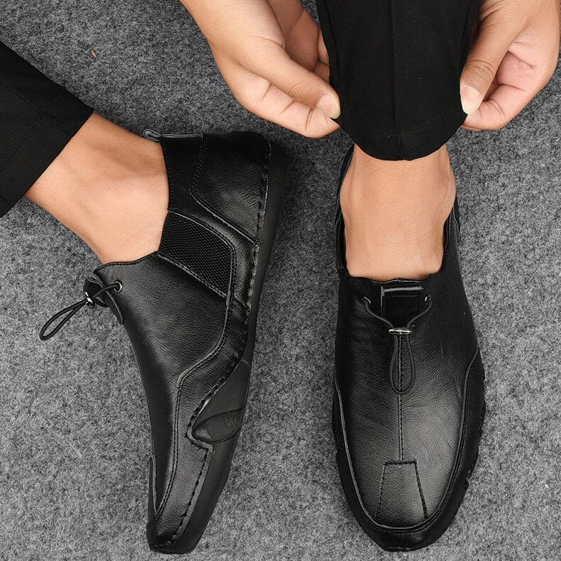Comfortabele heren loafers, makkelijk aan te trekken leren instapschoenen voor elke stijlvolle man.