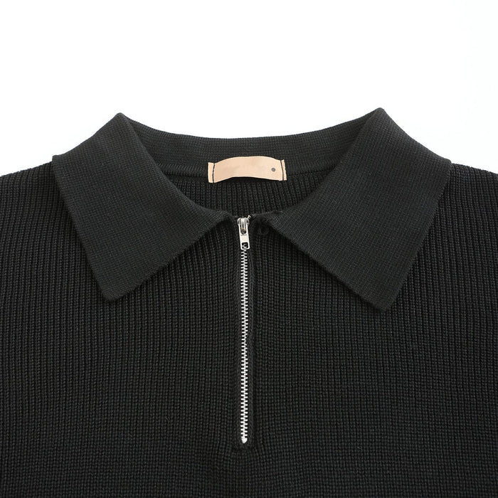 Stijlvolle heren pullover met halve rits, moderne pasvorm voor elke dag.