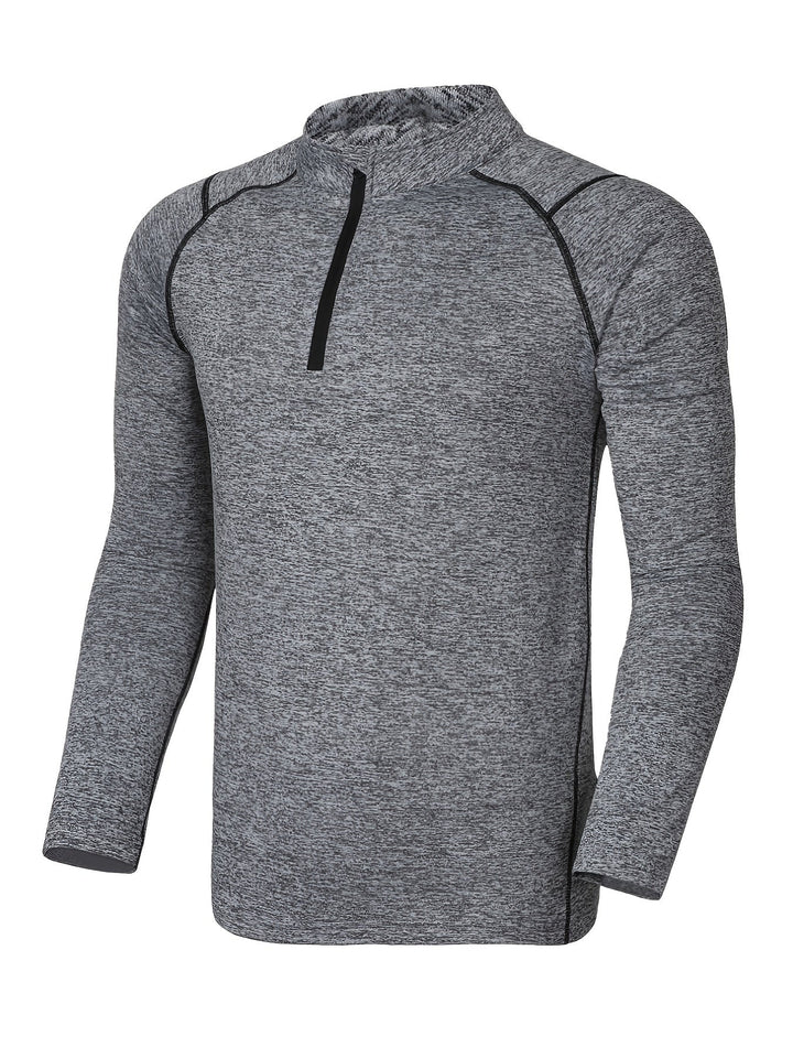 Sport thermoshirt heren, ontworpen voor comfort en warmte als basislaag voor buitenactiviteiten.