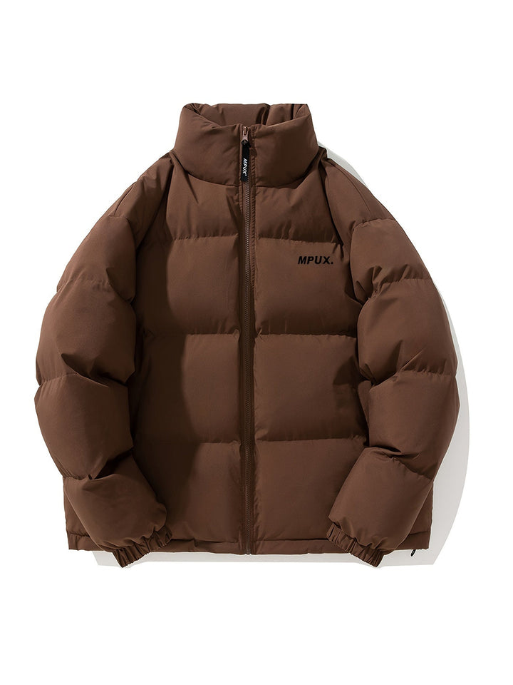 Stijlvol heren pufferjack, winddicht en warm. Perfect als herfst- of winterjas met comfortabele opstaande kraag.