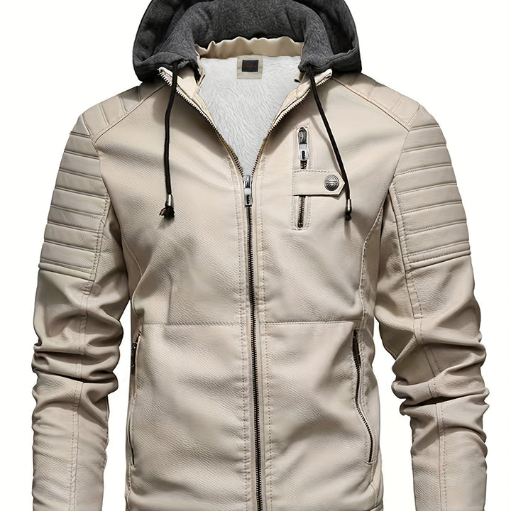 Heren softshelljack Jasper, capuchon, functionele zakken, ideaal voor avontuur.
