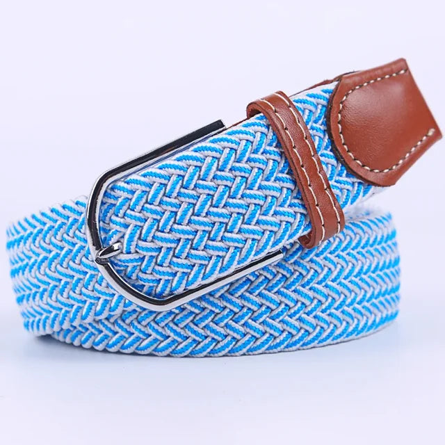 Rode flexibele imitatieleer riem, unisex, opvallend en zeer comfortabel.