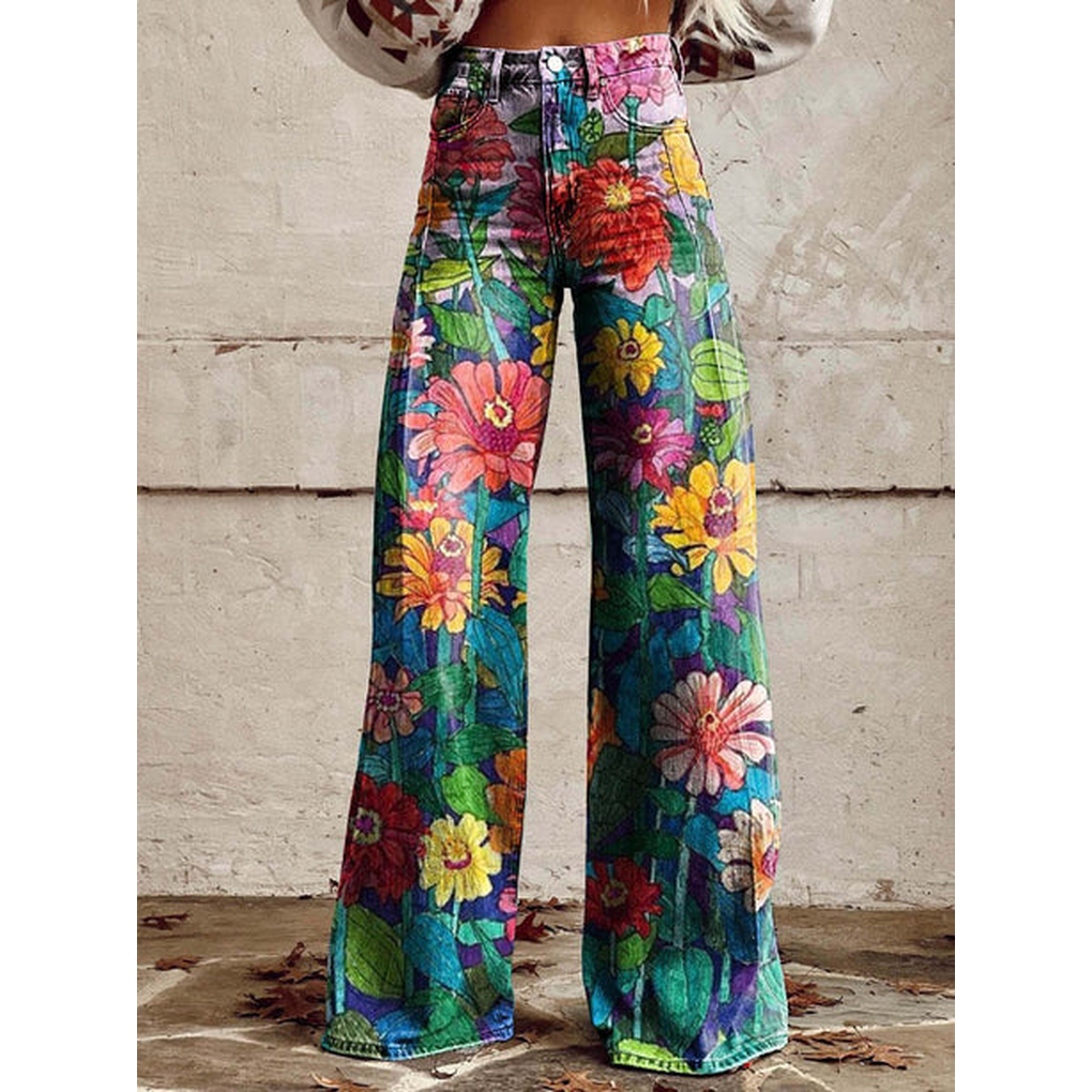 Stijlvolle effen witte dames wijde pijpen broek. Elegante casual polyester broek met comfortabele pasvorm.