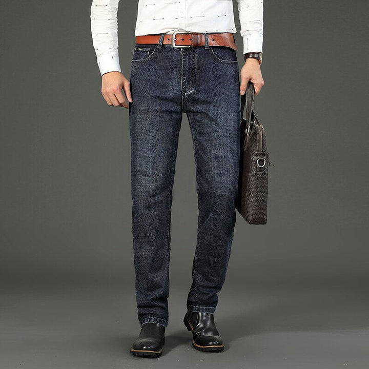 Stijlvolle klassieke rechte spijkerbroek voor heren. Veelzijdige denim jeans, perfect voor elke casual outfit.