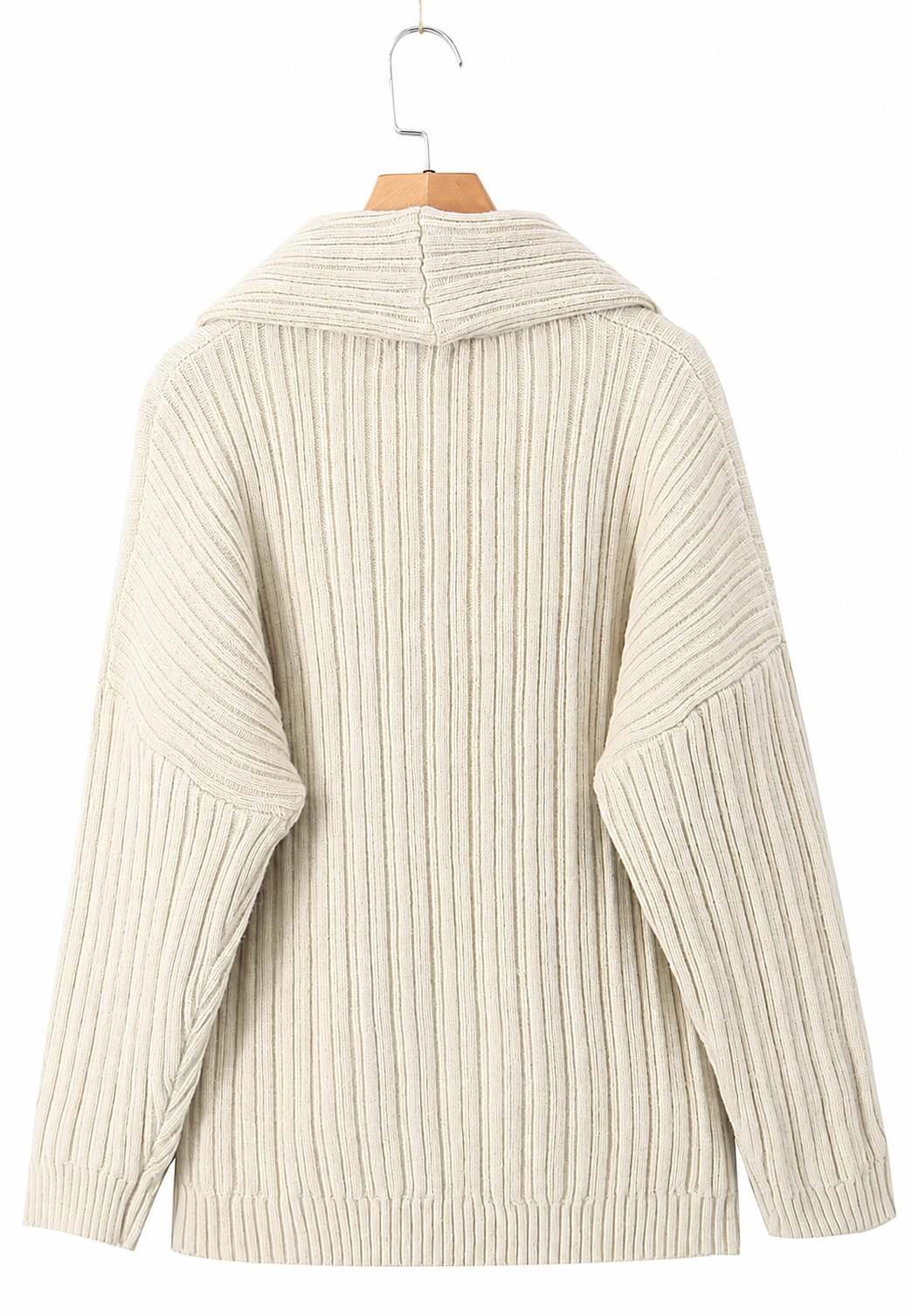 Blote schouder damestrui met asymmetrisch design, een elegante en moderne pullover. Trendy vrouwenkleding.