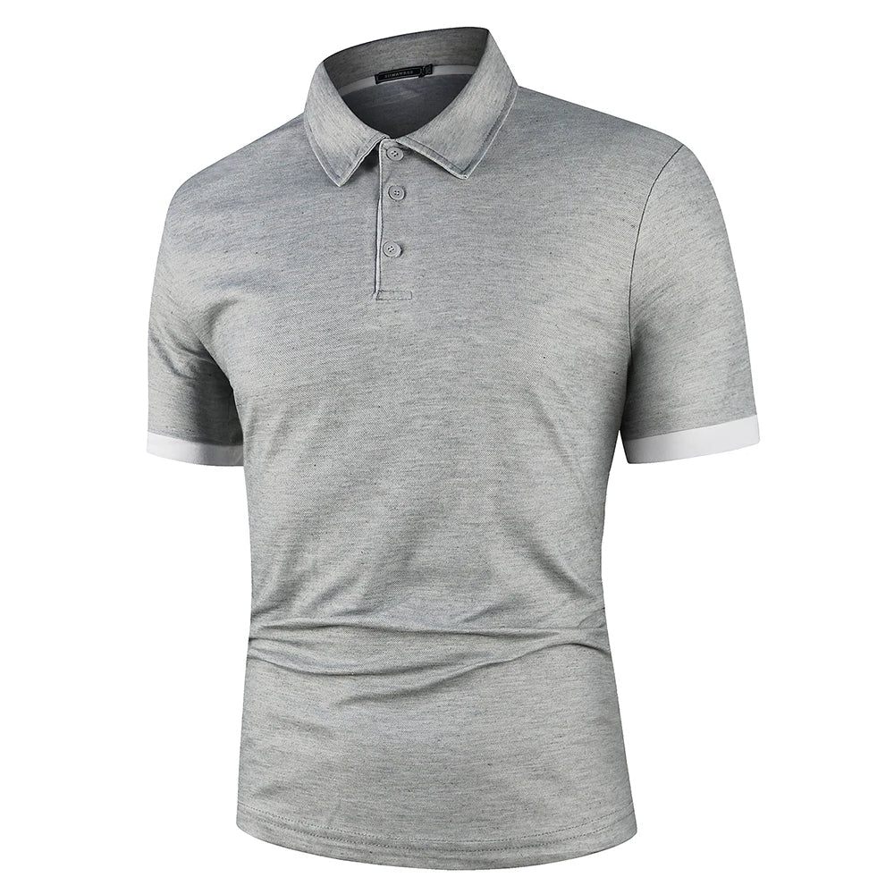 Ademend en comfortabel herenshirt met korte mouw, een veelzijdige klassieke zomerpolo.