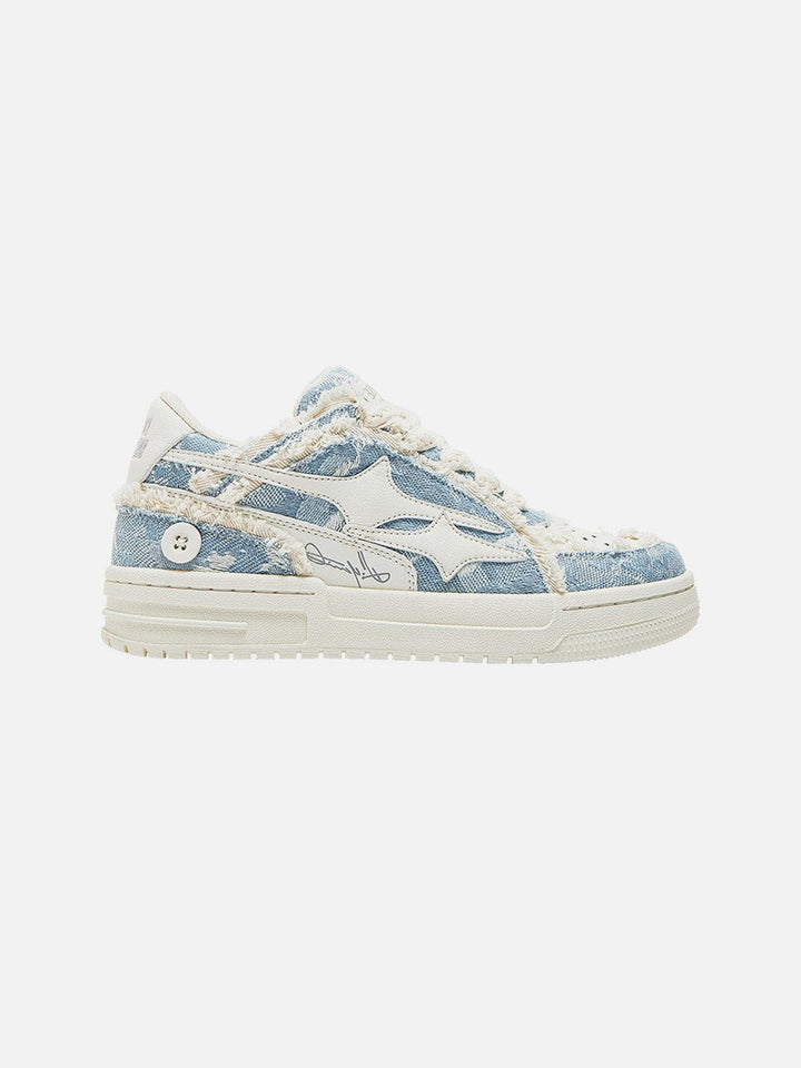 Comfortabele heren dailywear sneakers met sterren, geschikt voor alle seizoenen en casual outfits.