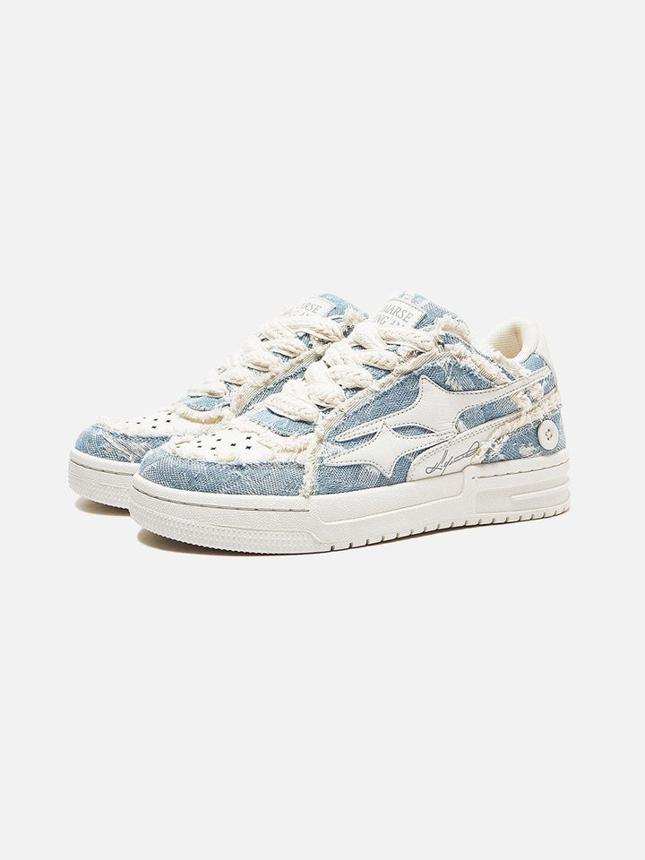 Robuuste heren sneakers met witte sterren voor dagelijks comfort en een casual stijl.