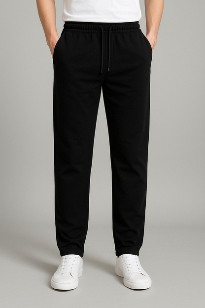 "Joggingbroek heren, zwart, grijs, blauw, lichtgrijs, comfortabel katoen-polyester, elastische taille, stijlvolle pasvorm."