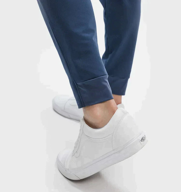 Comfortabele herenbroek, stretch chino voor de winter, tijdloos design en slimfit.