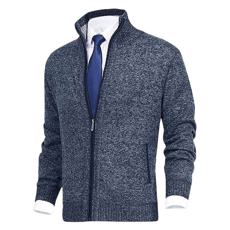 Essentieel heren vest met rits voor de koelere maanden, biedt warmte en een tijdloze stijl.