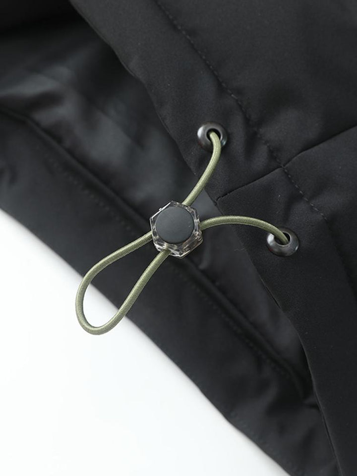 Modieuze heren winterjas, korte oversized puffer, warm en waterafstotend.