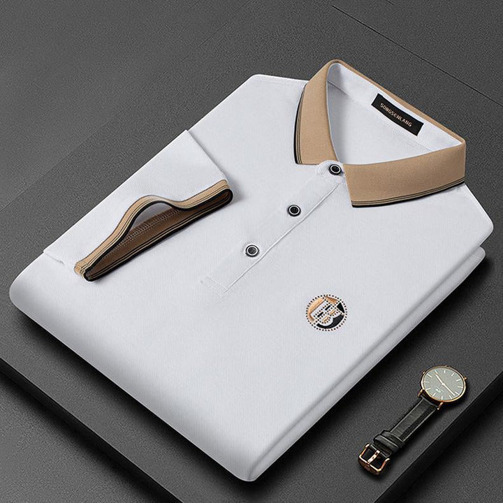 Elegant Oliver heren polo shirt met subtiel borduurwerk, een veelzijdige toevoeging aan elke zomerkleding collectie.