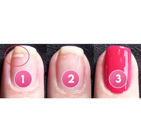 Applicatie van AlisaNails nagel reparatie gel voor sterke, gezonde nagels en langdurige bescherming.