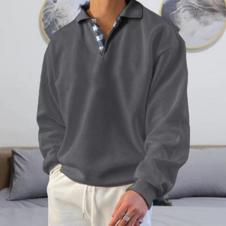Stijlvolle herenpullover met klassiek design, geschikt voor zowel vrijetijd als casual gelegenheden.
