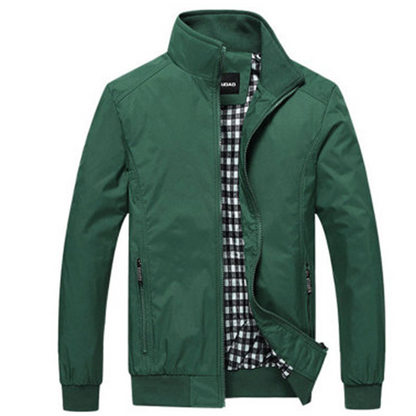 "Khaki, bruine, blauwe, groene, zwarte en witte modieuze zomerjas voor heren, stijlvol lichtgewicht design"