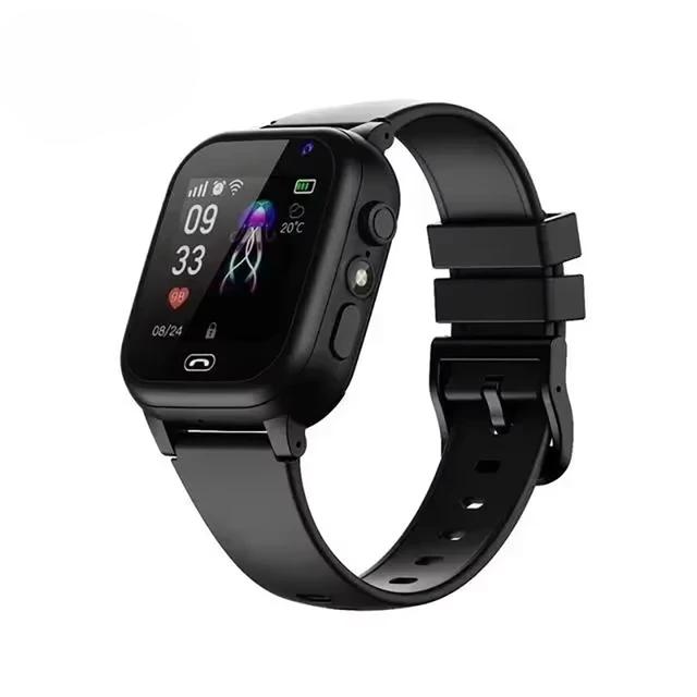Waterdicht kinderhorloge met GPS en videobellen. Comfortabel siliconen bandje, ideaal voor actieve kinderen.