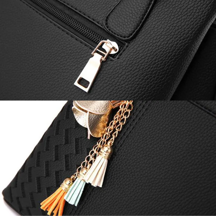 Elegante PU leer Klaire tas, een compacte crossbody en modieus accessoire voor dames.