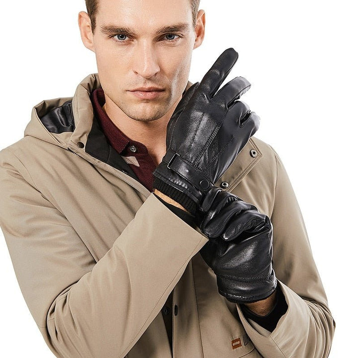 Warme winter dames handschoenen van zacht leer, comfortabel en beschermend tegen de kou.