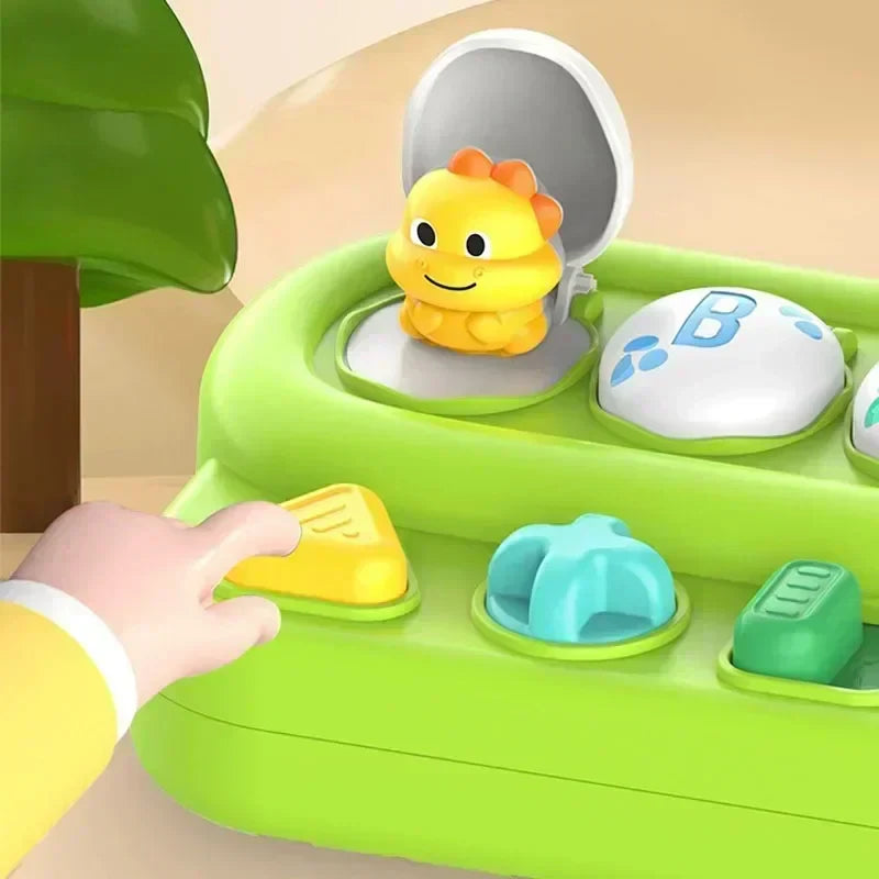 "Kleurrijk educatief baby speelgoed met pop-up functies, stimuleert creativiteit en probleemoplossend vermogen."