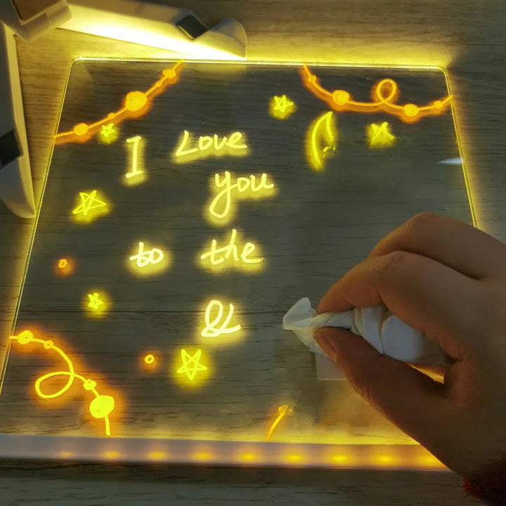 Educatief LED tekenspeelgoed voor kinderen; bevordert creativiteit, leren en plezier met licht.