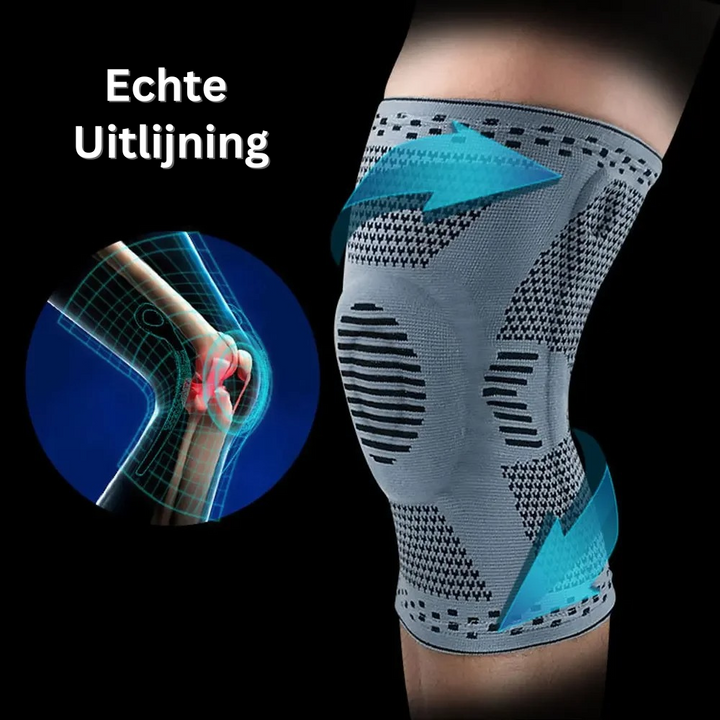 Unisex sportbrace voor knieondersteuning, ademend en verstelbaar, biedt comfort tijdens sporten.