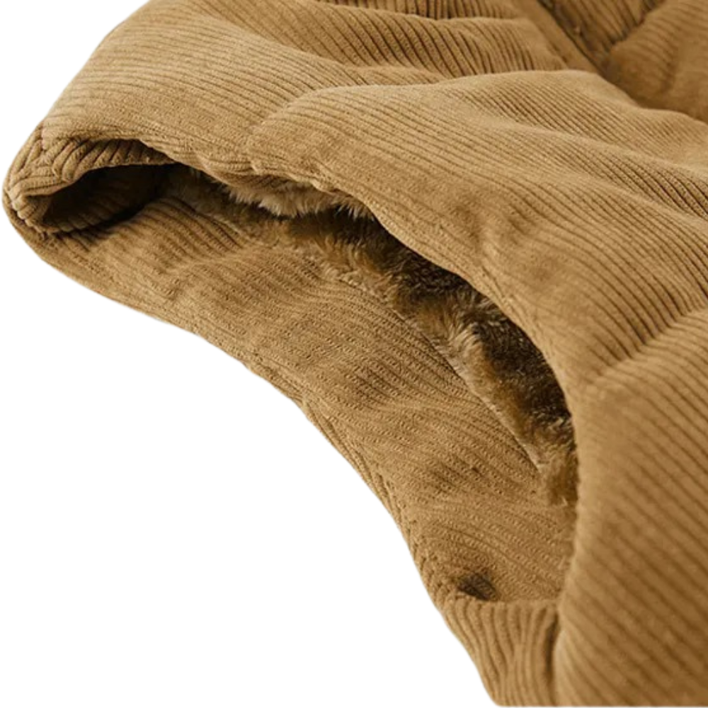 Mooi heren corduroy zip-front vest, warm en een stijlvolle keuze voor de winteroutfit.