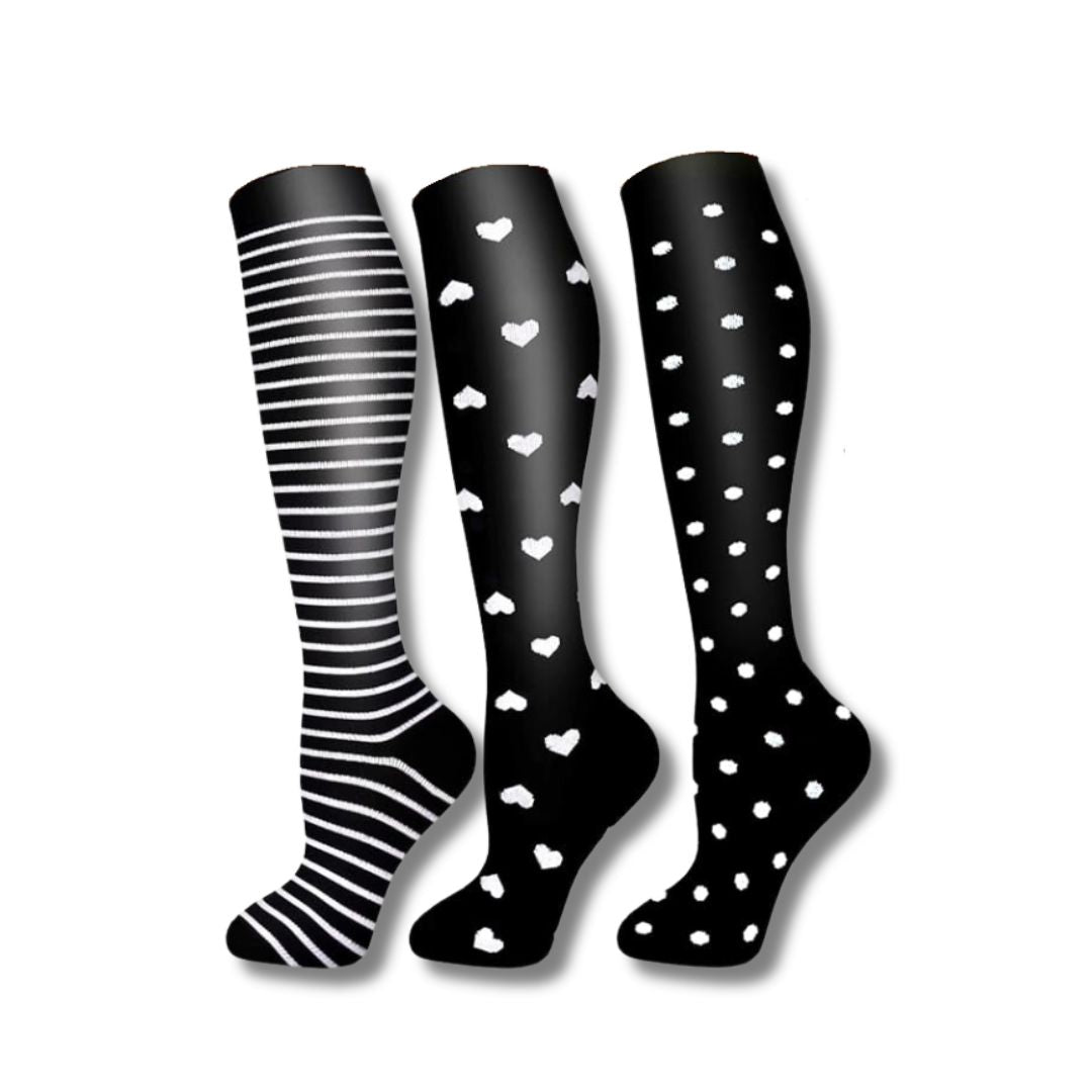 VitalEase dames orthopedische compressiesokken voor fitte benen. Biedt comfort en ondersteuning, verbetert bloedcirculatie.