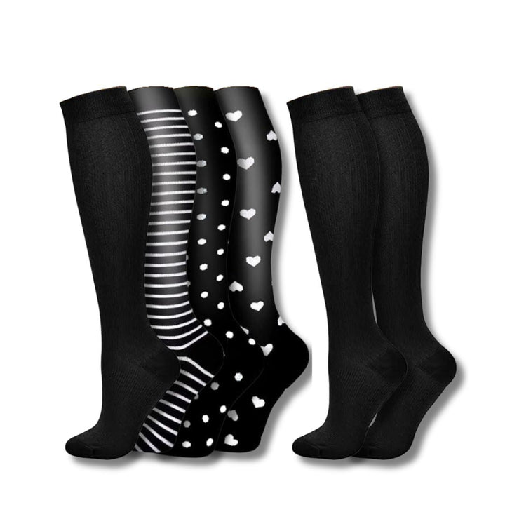 VitalEase dames compressiesokken, voorkomt vermoeide benen en zwelling. Orthopedische beenondersteuning voor vitaliteit.