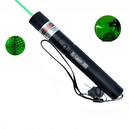 "Krachtige laserpointer 303, robuust ontwerp, ideale gadget voor presentaties en sterrenkijken, compact en draagbaar."
