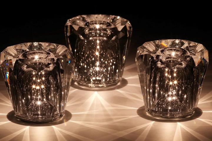 Multifunctionele oplaadbare kristallen LED lamp, diamant design, geschikt voor elk vertrek.