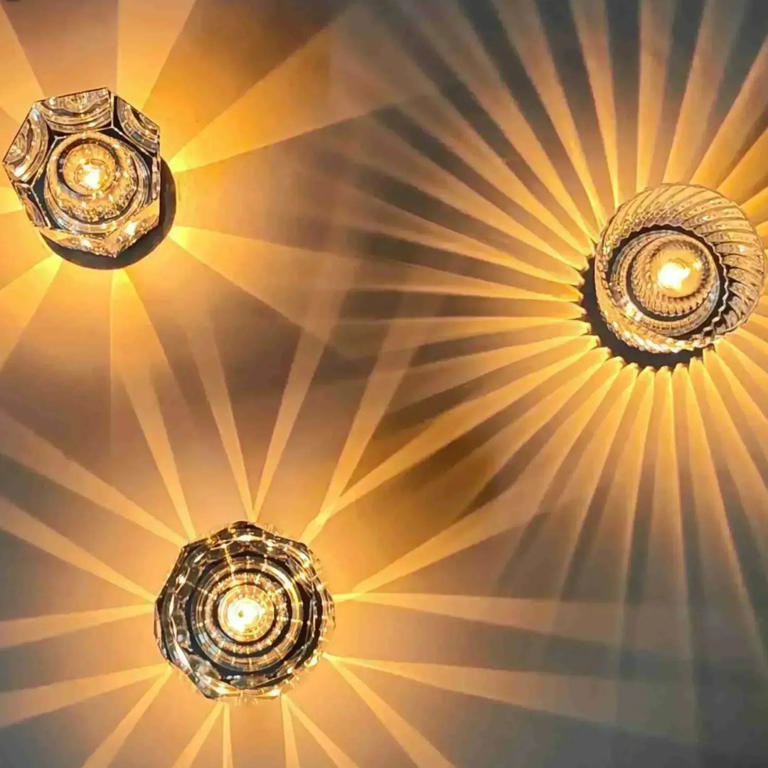Elegante draadloze LED tafellamp, kristal look, USB oplaadbaar, perfecte decoratie.