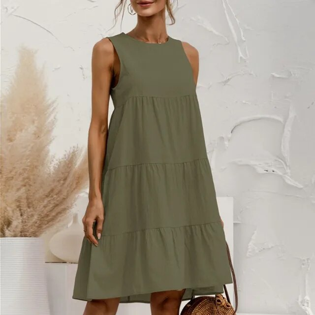 Stijlvolle dames business jurk, ademend en elegant. Ideaal als zomerjurk of voor zakelijke bijeenkomsten.