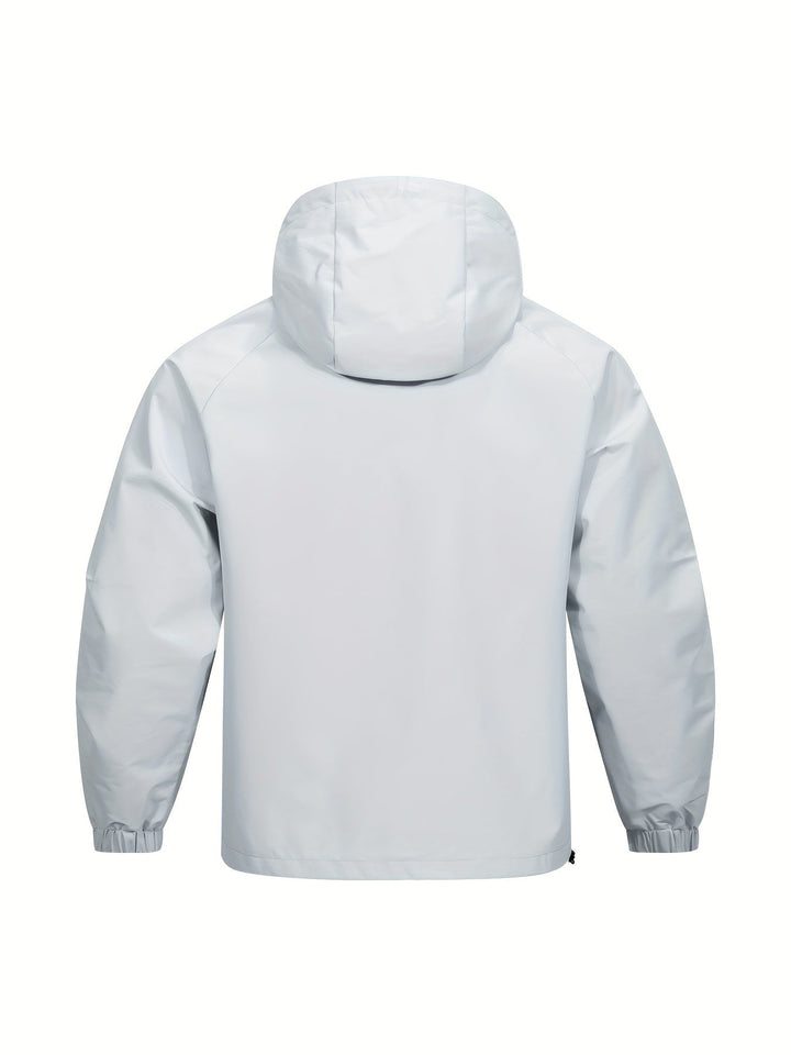 Casual heren lentejas Lars, windbreaker met capuchon en pullover design, comfortabel en functioneel.