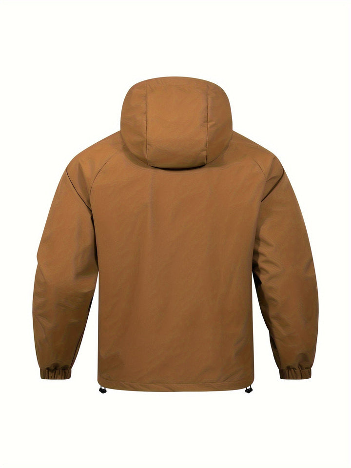 Winddichte herenjas Lars, casual pullover met capuchon, perfect als lente- of herfstjas, comfortabel.