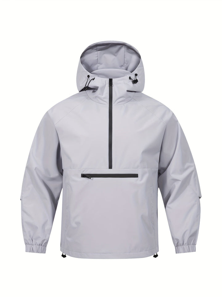 Functionele heren windbreaker Lars, pullover met capuchon, ideaal voor outdoor avonturen en dagelijks.