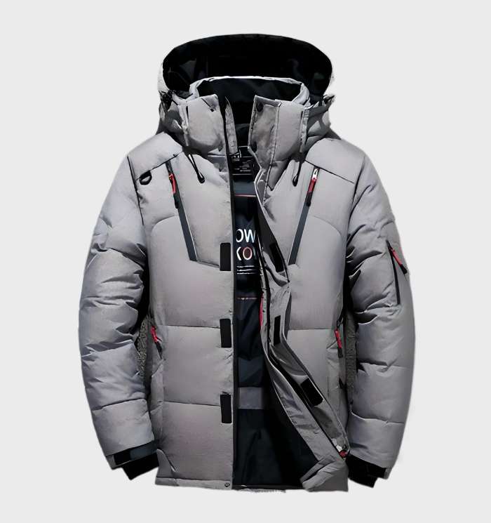 Veelzijdig heren pufferjack met capuchon, perfecte bovenkleding voor een warme en trendy look.
