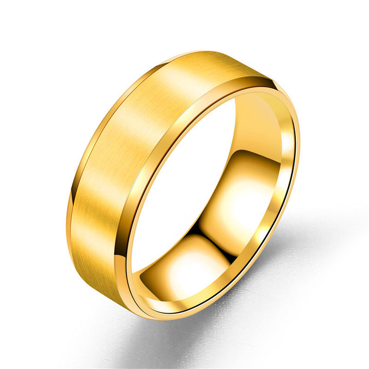 Tijdloos design heren roestvrijstalen bandring, minimalistisch en elegant heren sieraad.