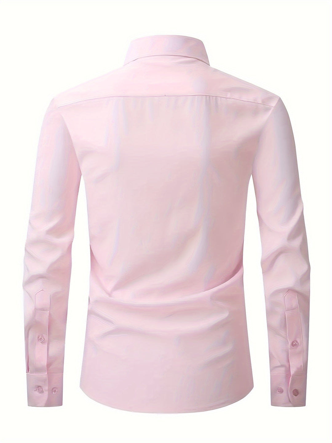 Effen mannen overhemd met comfortabele lange mouwen en stijlvolle reverskraag, perfect voor herfst.