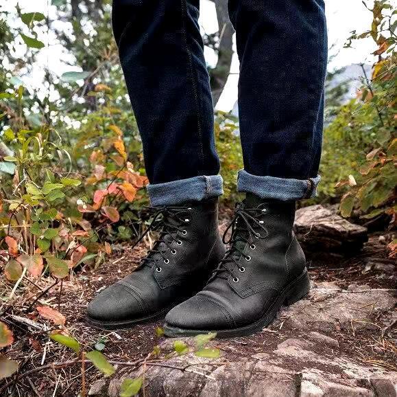 Heren retro veterboots, comfortabele herenschoenen voor elke gelegenheid. Casual mode enkellaarsjes met veters.