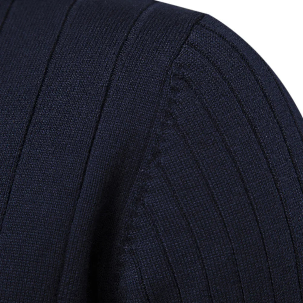 Modieuze heren trui met rits, perfecte casual kleding voor herfst en winter.