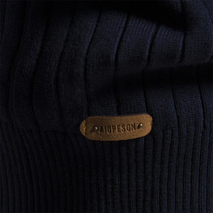 Comfortabele en stijlvolle heren trui met rits, ideaal voor de herfst- en wintercollectie.