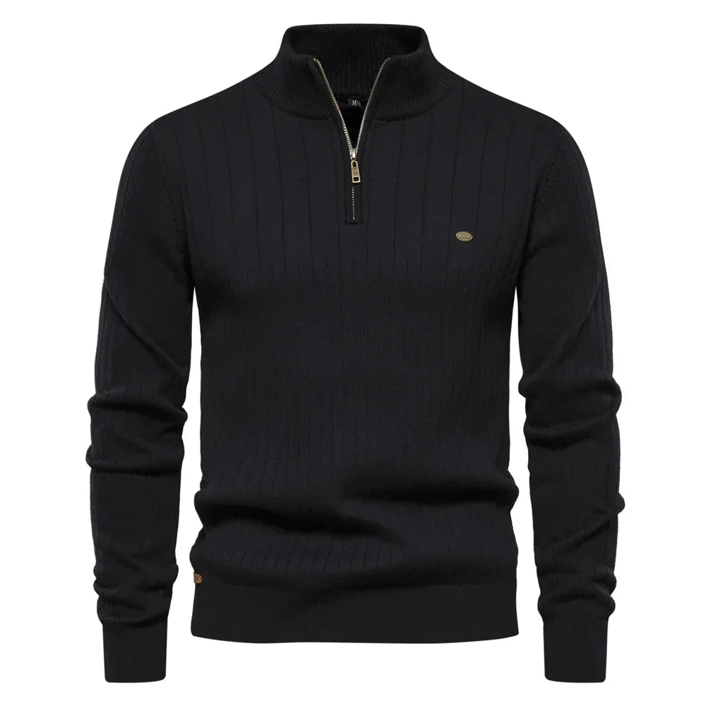 Trendy heren vest trui met rits, een stijlvolle keuze voor herfst- en winterkleding.