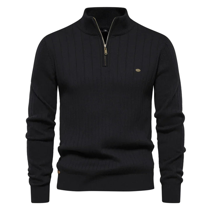 Trendy heren vest trui met rits, een stijlvolle keuze voor herfst- en winterkleding.