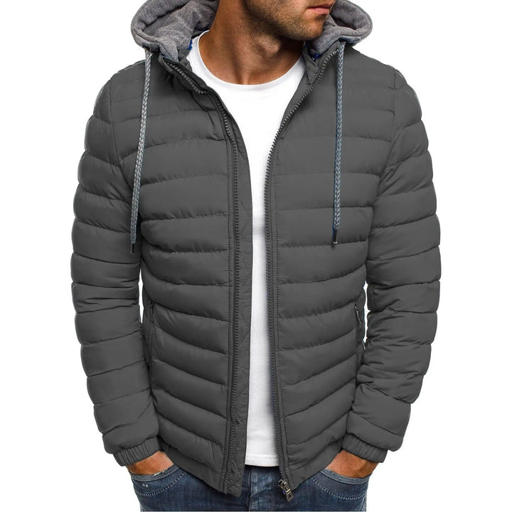 Stijlvolle heren sportieve regenjas, waterdichte tussenjas. Casual look voor buitenkleding in lente en herfst.