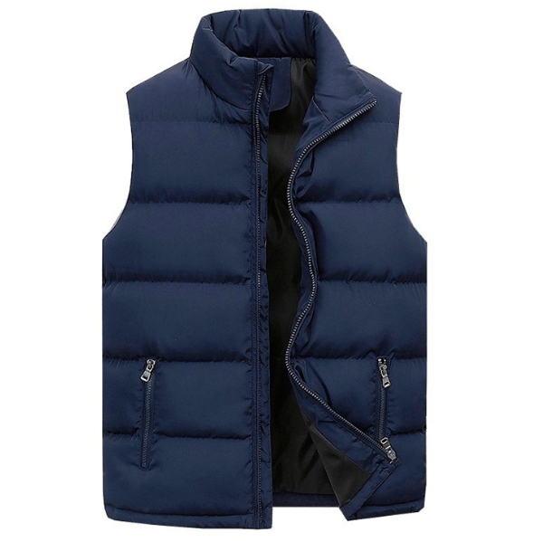 Stijlvolle heren vest bodywarmer, gewatteerd, waterafstotend en trendy, essentieel voor herfst/lente lagen.