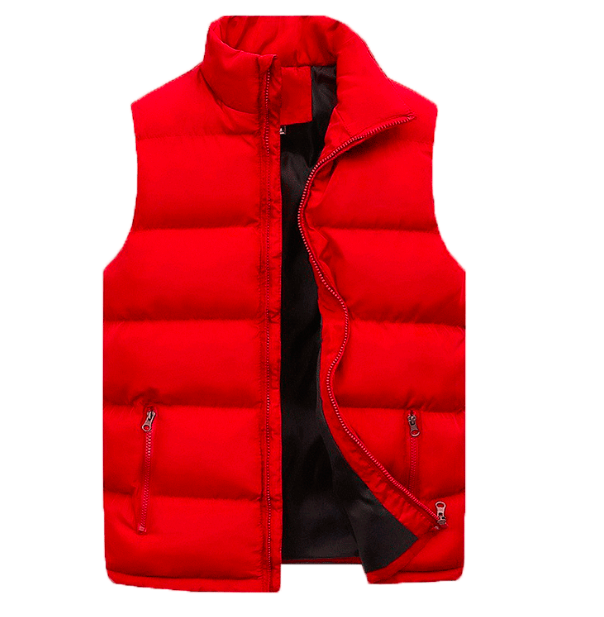 Trendy waterafstotende heren bodywarmer, gewatteerd met rits, moderne bovenkleding voor een casual look.