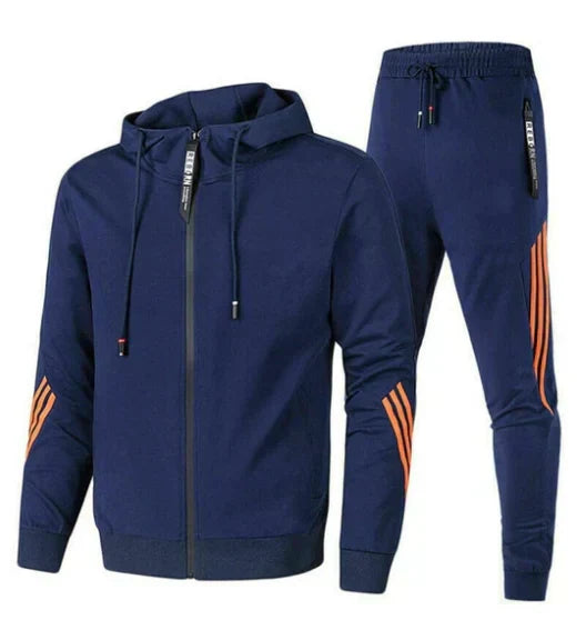 Complete set: heren trainingspak Lars voor actieve mannen, combineert stijl met ultiem comfort, alle seizoenen.