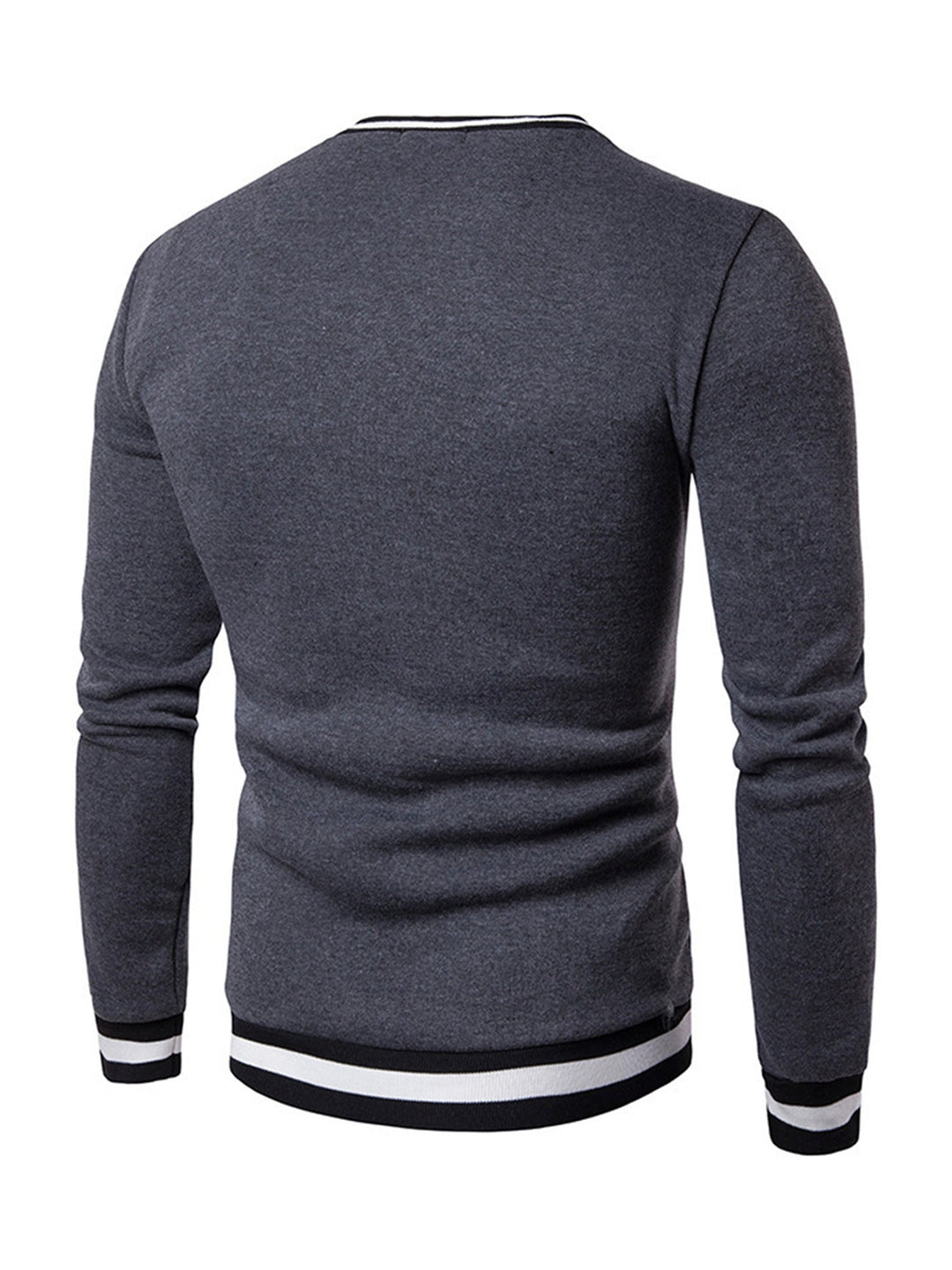 Modern heren colourblock sweatshirt met V-hals. Essentieel voor een comfortabele en warme winteroutfit.